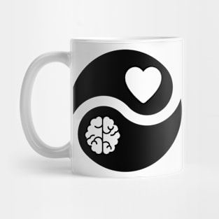 Mind x Heart - black Mug